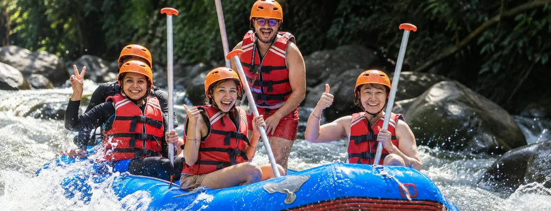 Half-day White water rafting adventure on the Ayung river