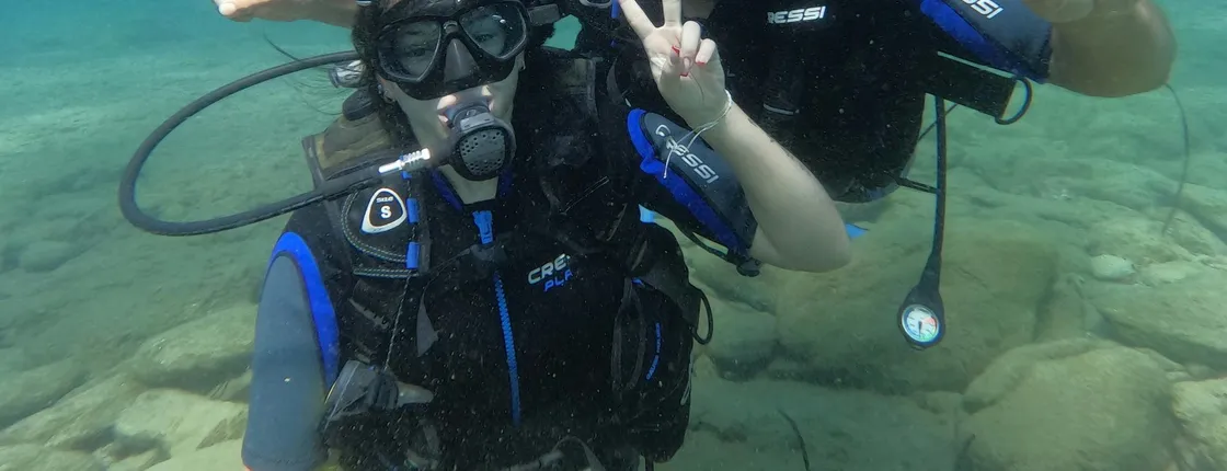Try scuba diving course in Crete