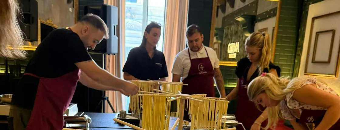 Authentic Neapolitan handmade pasta and tiramisu cooking class