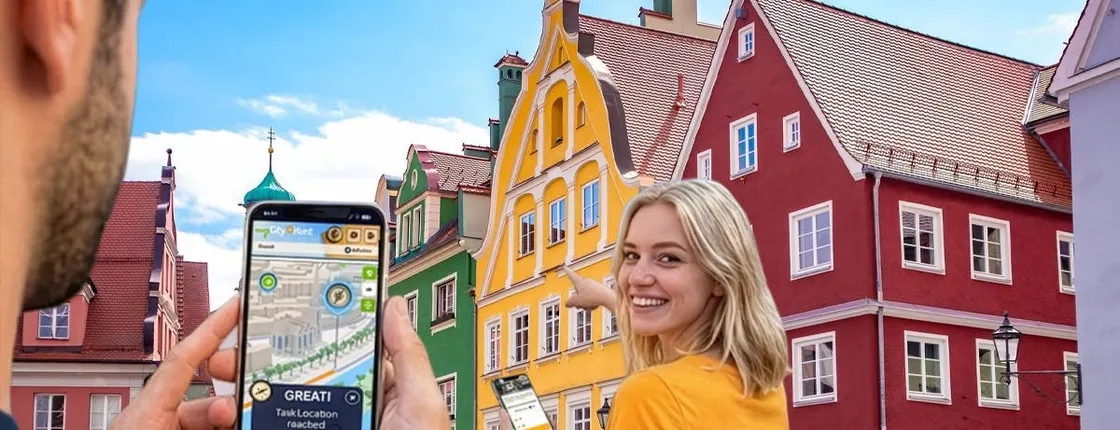 Self-guided digital scavenger hunt in Memmingen