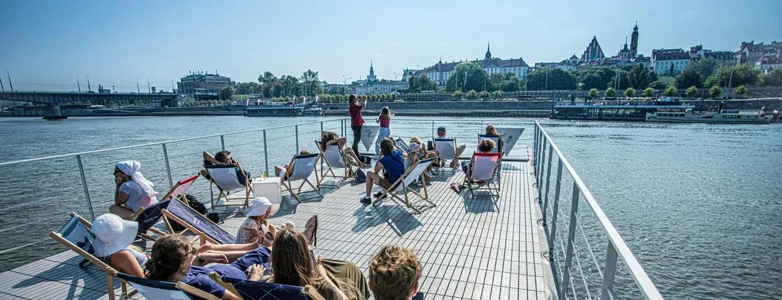 Premium river cruise aboard a modern barge in Warsaw