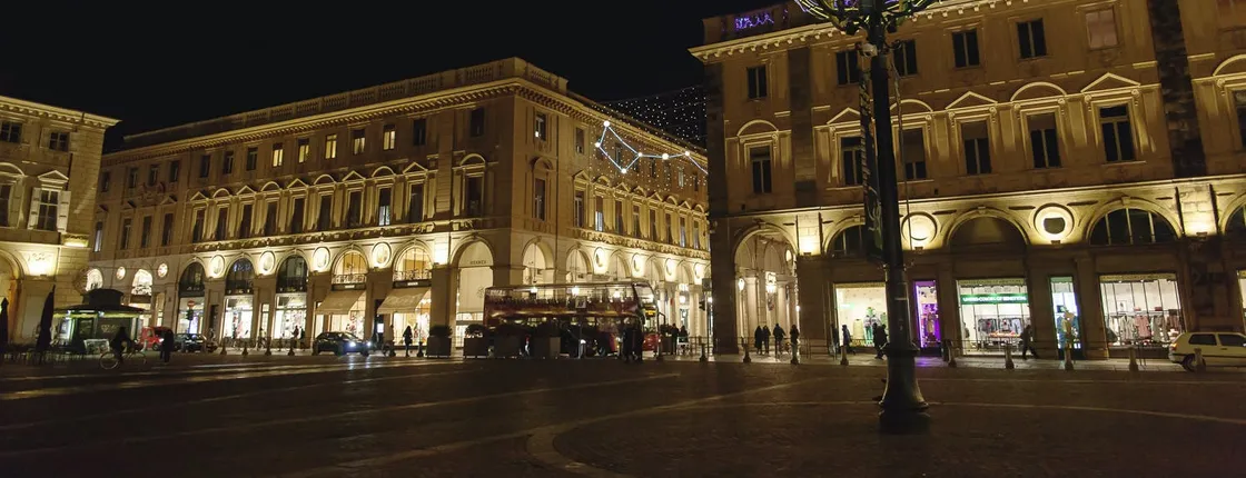 "Luci d'artista" city tour of Turin