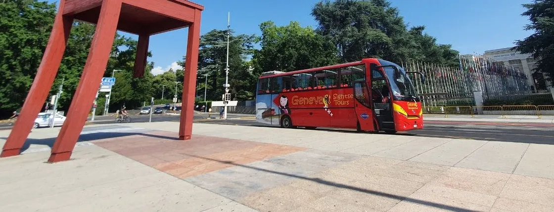 Geneva open-top sightseeing bus tour