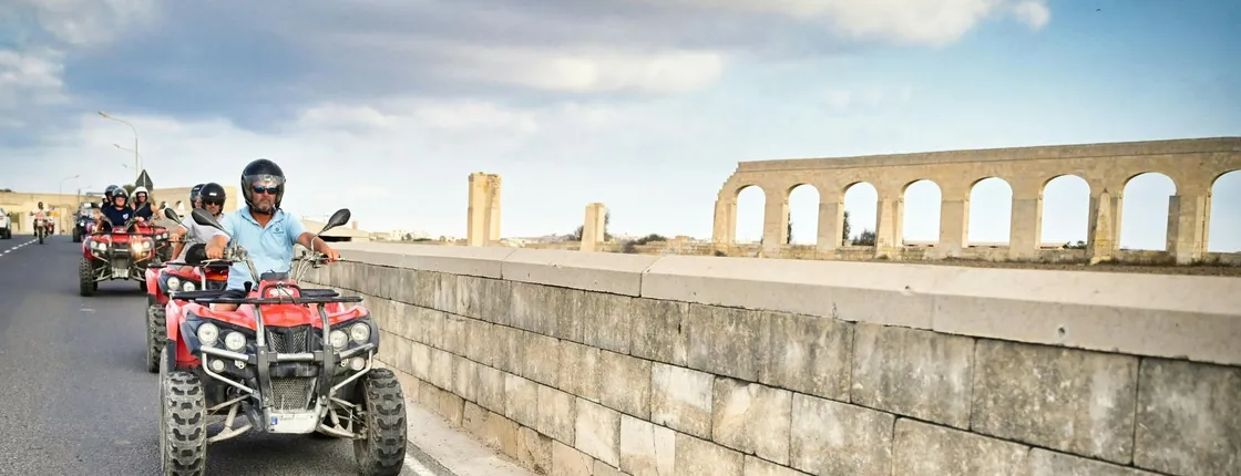 Gozo sunset quad bike tour with Comino swim stop