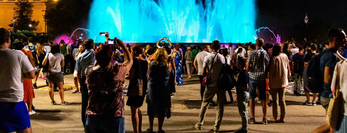 Barcelona Fountain show and free time