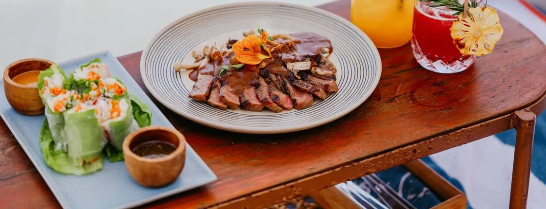 Dining experience at Tropical Temptation Beach Club