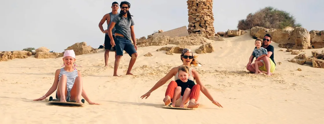 Sandboarding session on Morra de Areia’s dunes in Boa Vista