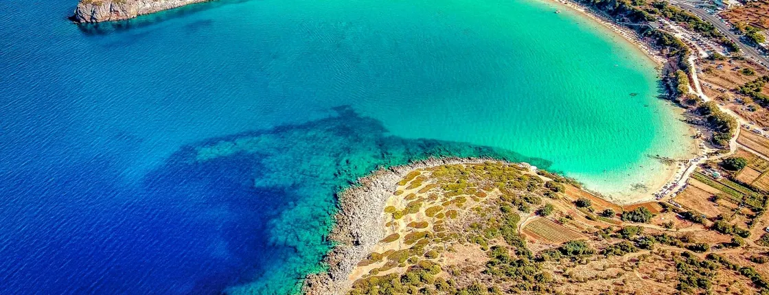 Bus day trip to Voulisma Beach from Heraklion with return journey