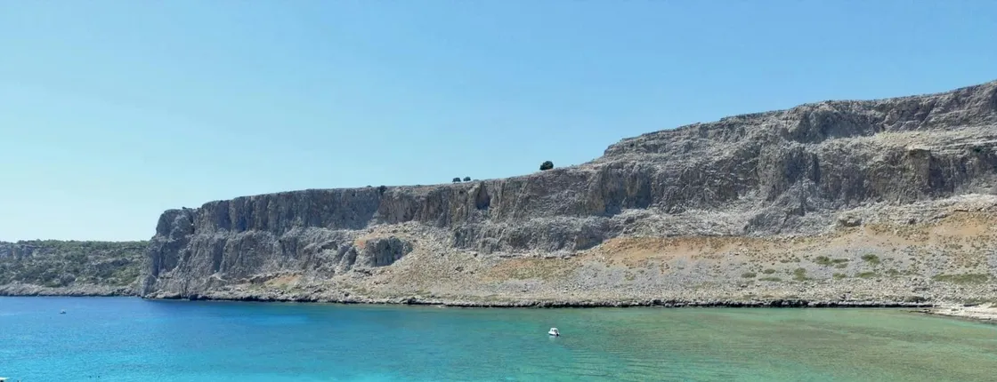 Swim and snorkel boat cruise in Lindos area