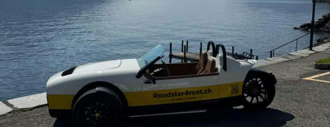 3-wheeled Vanderhall roadster tour from Locarno