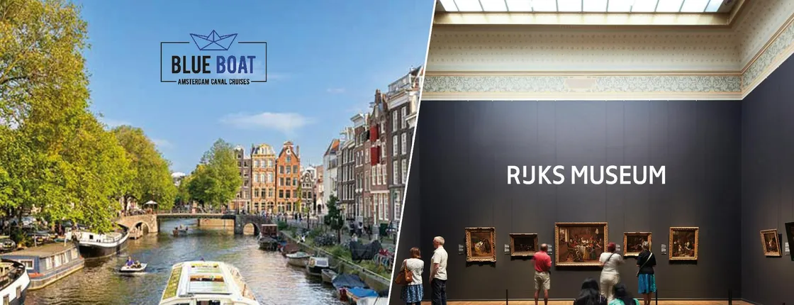 Amsterdam canal cruise and Rijksmuseum ticket
