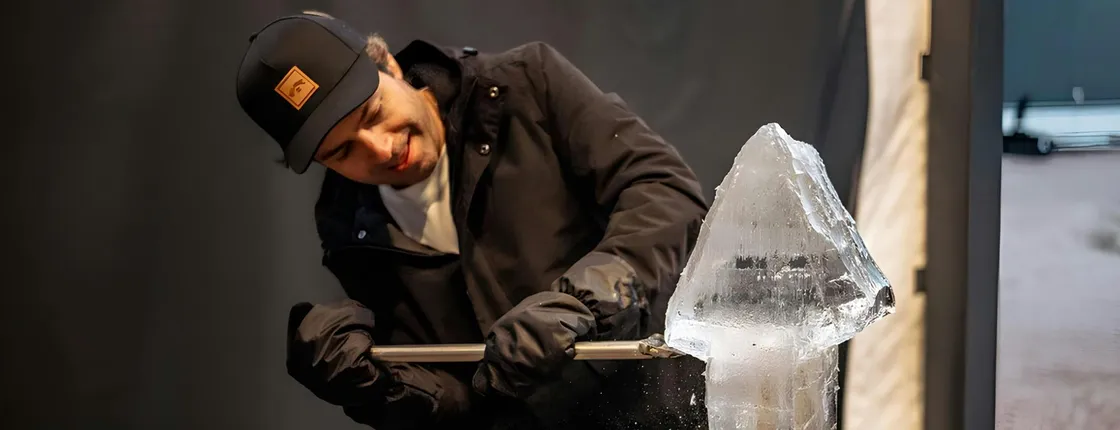 Arctic SnowHotel introduction and ice sculpting experience