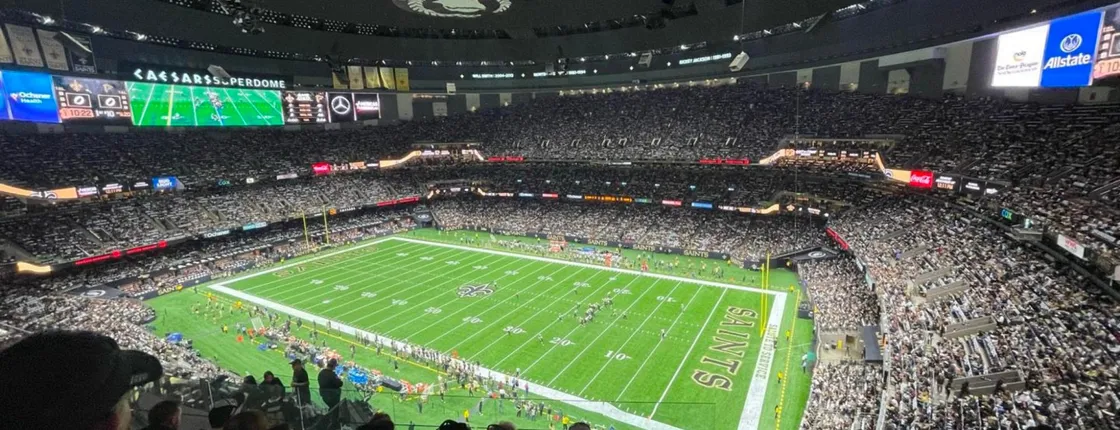 New Orleans Saints football game ticket at Caesars Superdome