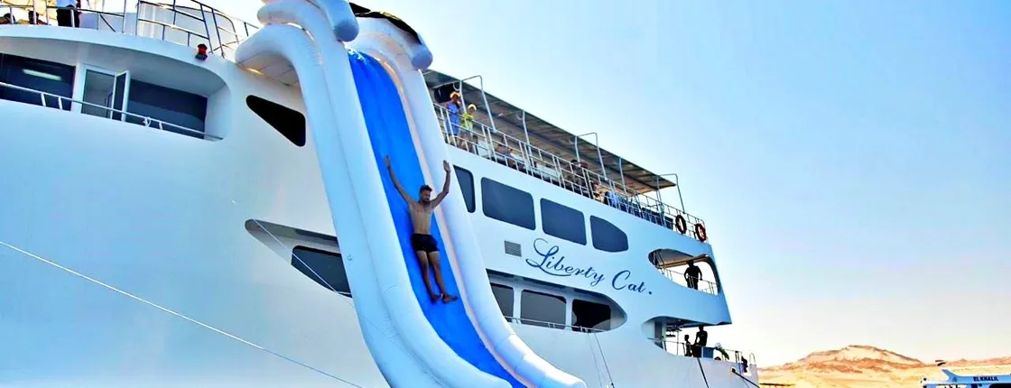 Sea trip and submarine on Liberty Catamaran from Sharm el-Sheikh
