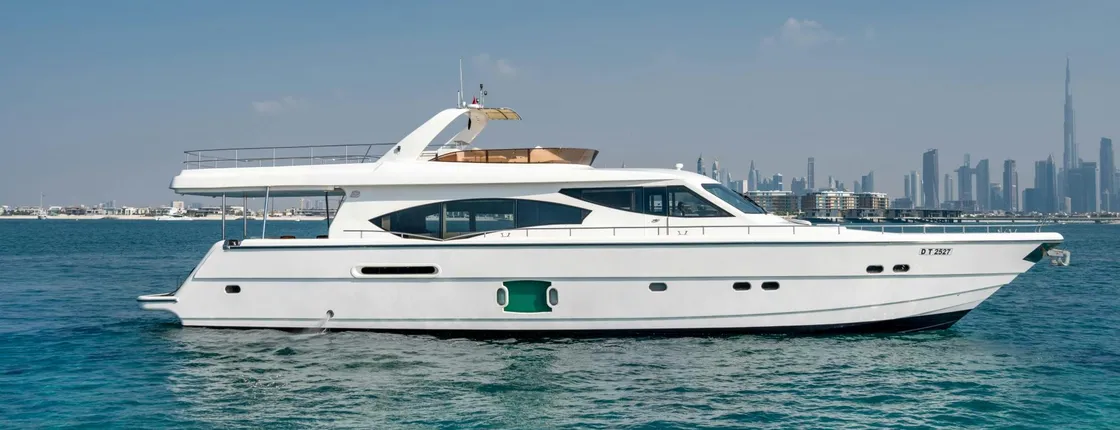 Luxury 85-foot yacht rental in Dubai for all occasions