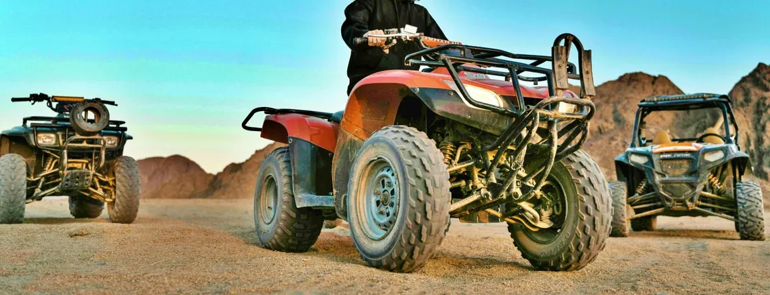 Morning Safari on a Quad Bike, Sand Buggy and 4x4 Jeep in Hurghada