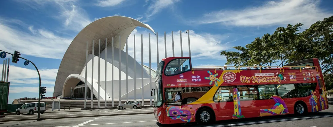 City Sightseeing hop-on hop-off bus tour of Santa Cruz de Tenerife
