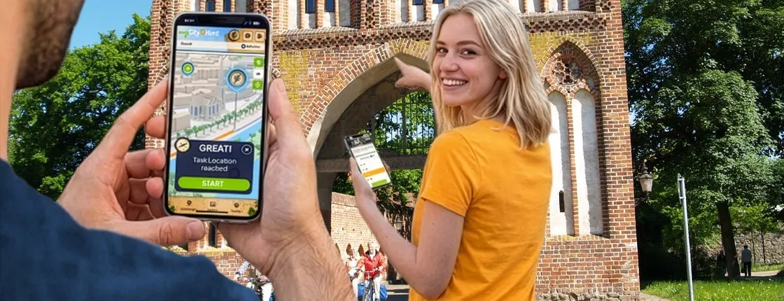 Self-guided digital scavenger hunt in Neubrandenburg