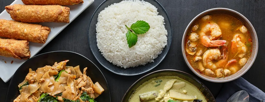 Thai set menu at Letter Press Café in historic Bangkok