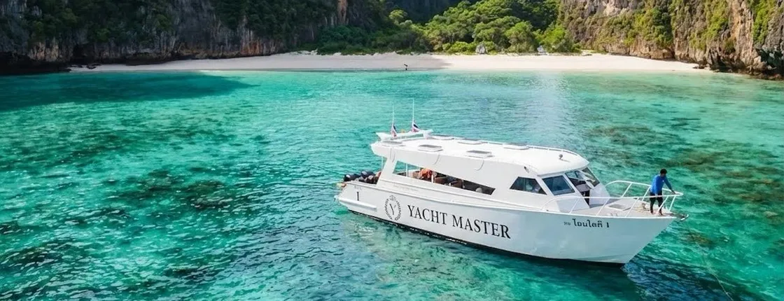 Phi Phi and 4 islands luxury speed catamaran sunset cruise with BBQ