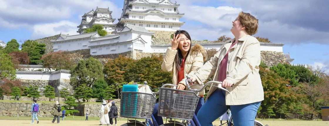 Himeji Castle Town Guided Bike Tour with Lunch