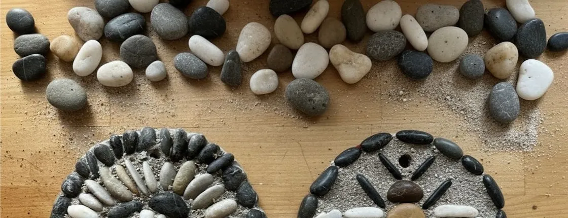 Ancient Greek pebble mosaic workshop