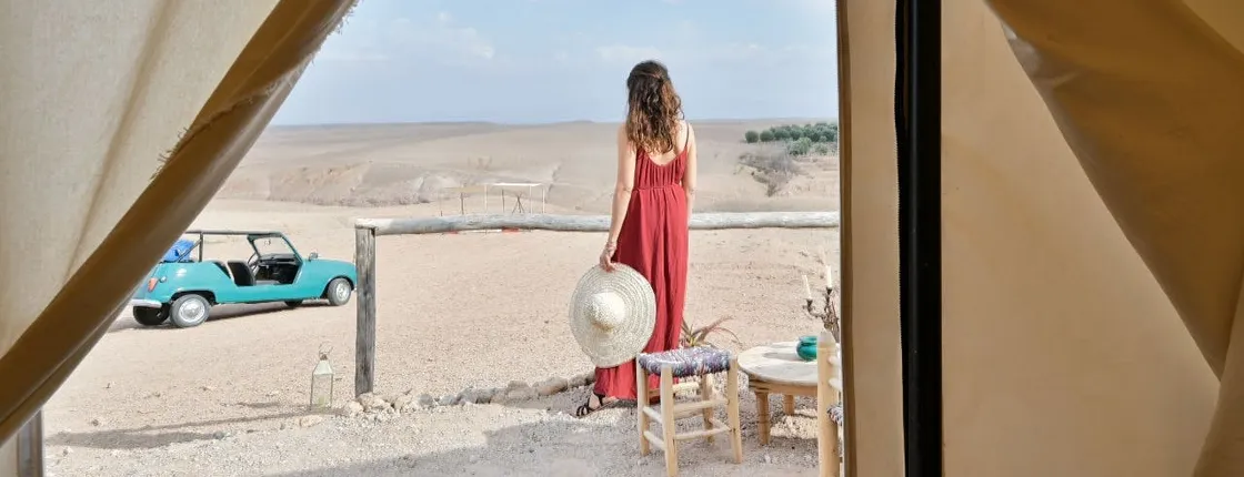 Sunset dinner experience in the desert of Agafay