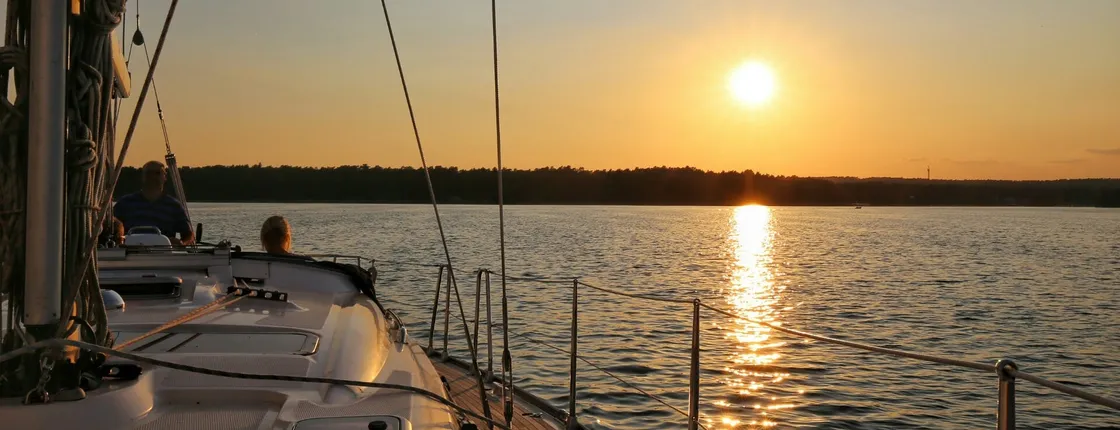 Sunset Sailing from Bad Saarow near Berlin
