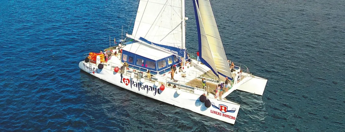 I love sunset Lanzarote catamaran cruise