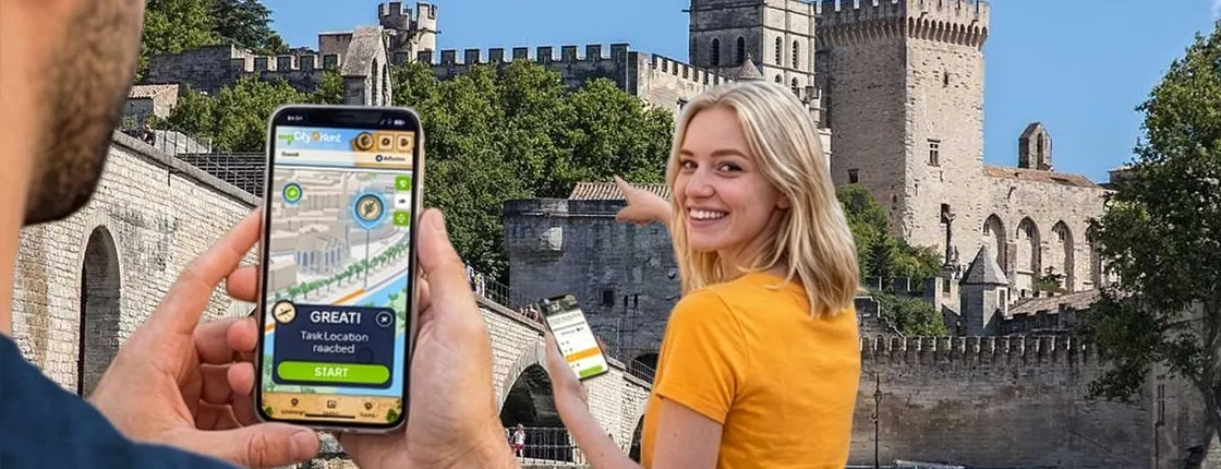 Self-guided digital scavenger hunt in Avignon