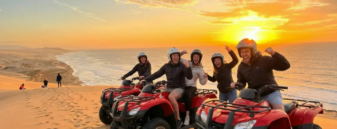 Sunset quad biking tour with BBQ dinner