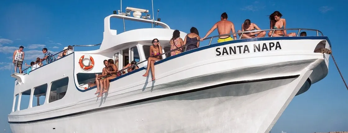 Ayia Napa sunset 70s and 80s disco boat party – from Protaras hotels