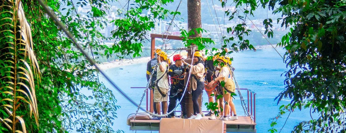 Phuket ATV and zipline experience above Patong Beach