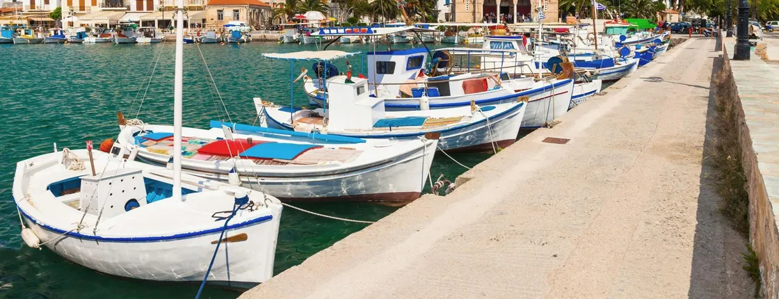 Aegina, Poros and Agistri boat trip from Kinetta with optional lunch