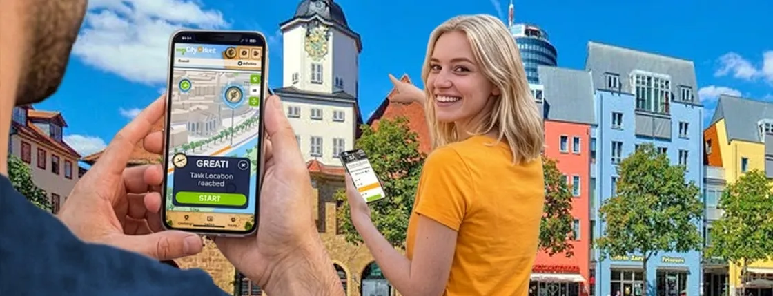 Self-guided digital scavenger hunt in Jena