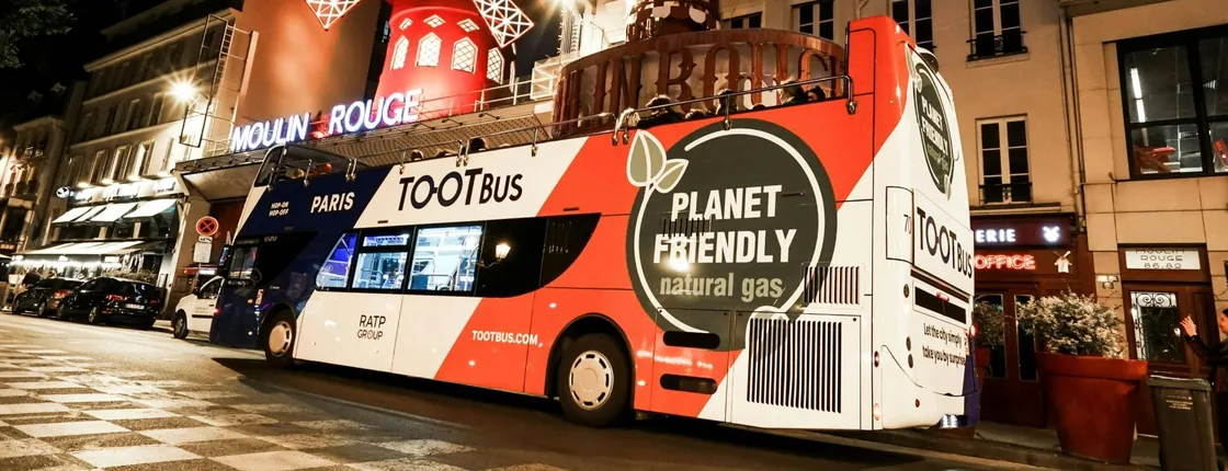 Tootbus Paris by night bus tour