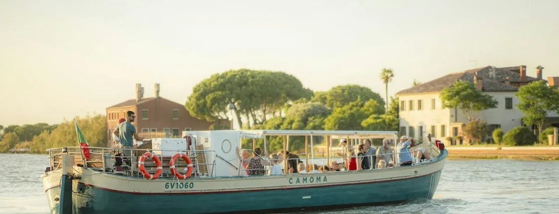 Venice lagoon cruise on a traditional boat with Murano and Burano