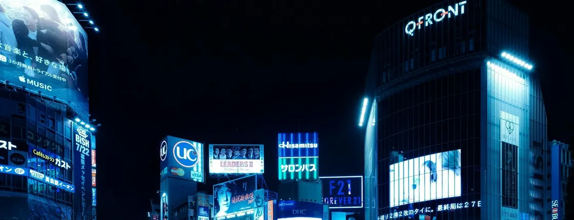 Shibuya walking tour with skyline city night views