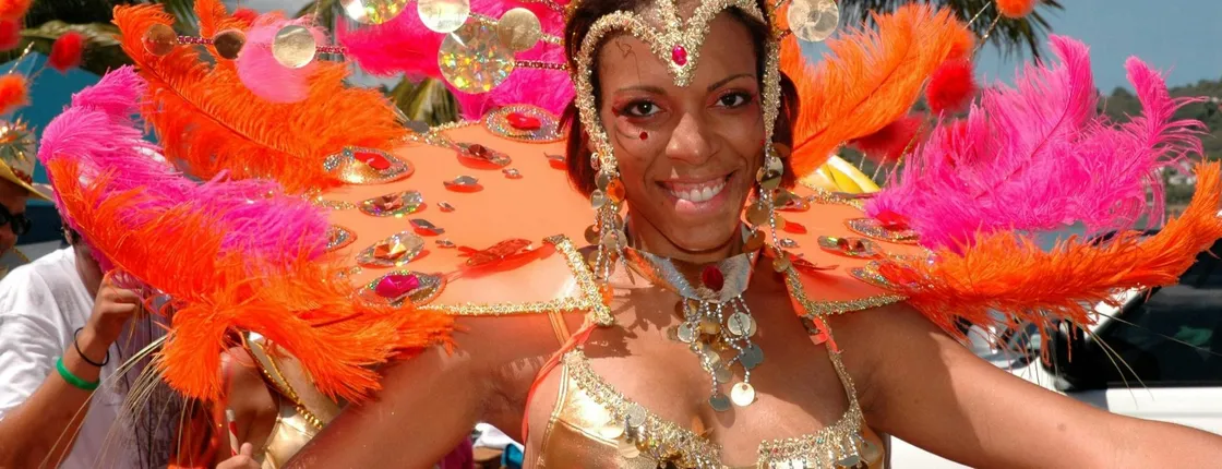 Lanzarote’s carnival parade in Puerto del Carmen with transport