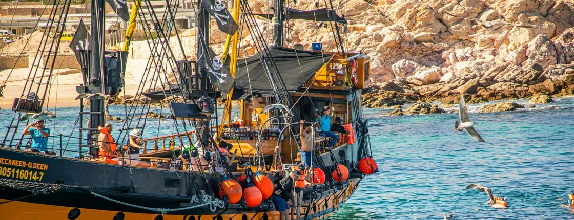 Los Cabos Pirate Boat Cruise with Snorkelling