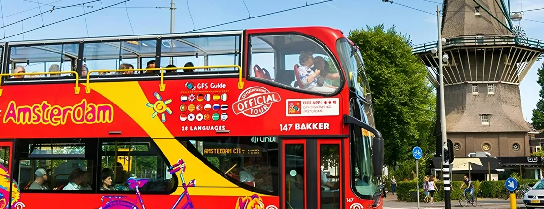 Amsterdam City Sightseeing hop-on hop-off bus and boat combo