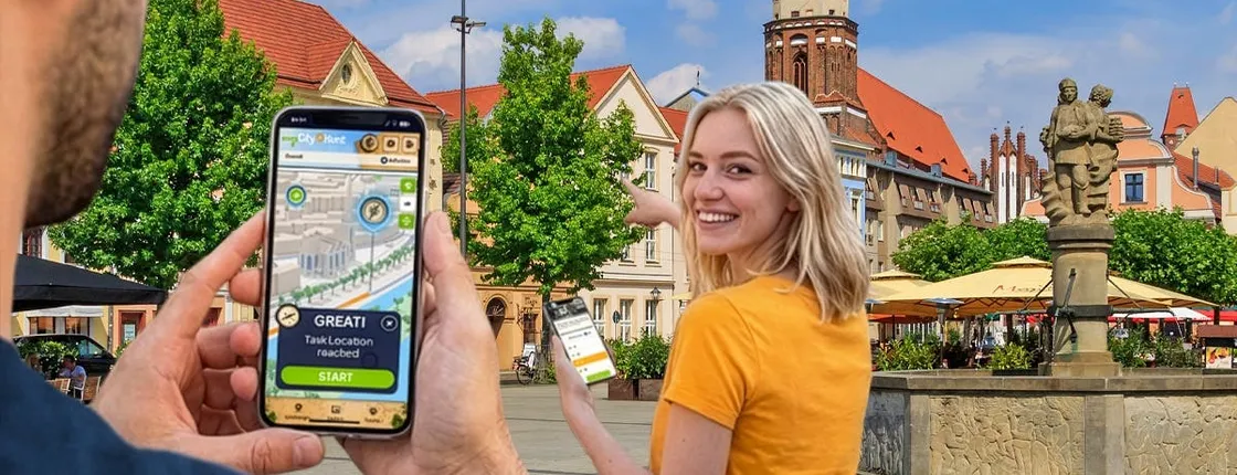 Self-guided digital scavenger hunt in Cottbus