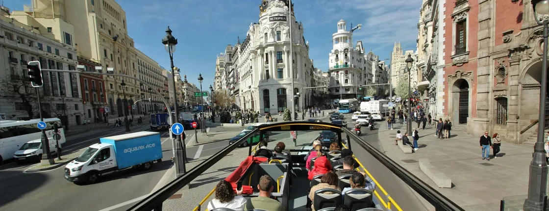 Madrid city tour hop-on hop-off bus tickets: one day and two days