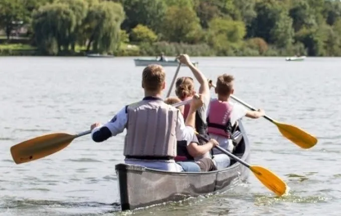 Canadian canoe rental in Stuttgart at the Neckar river