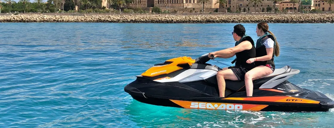 Palma de Mallorca 30-minute Jet Ski Tour with Visit to the Cathedral