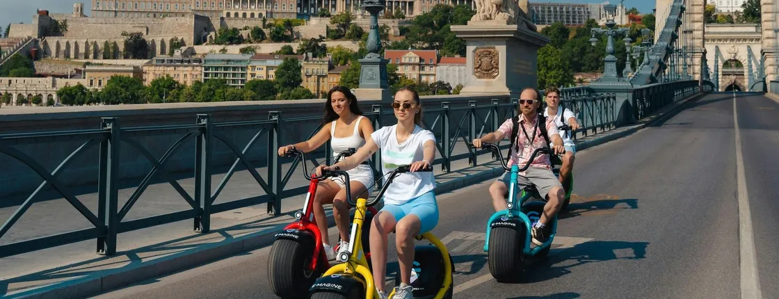 Self-guided MonsteRoller E-scooter rental in Budapest