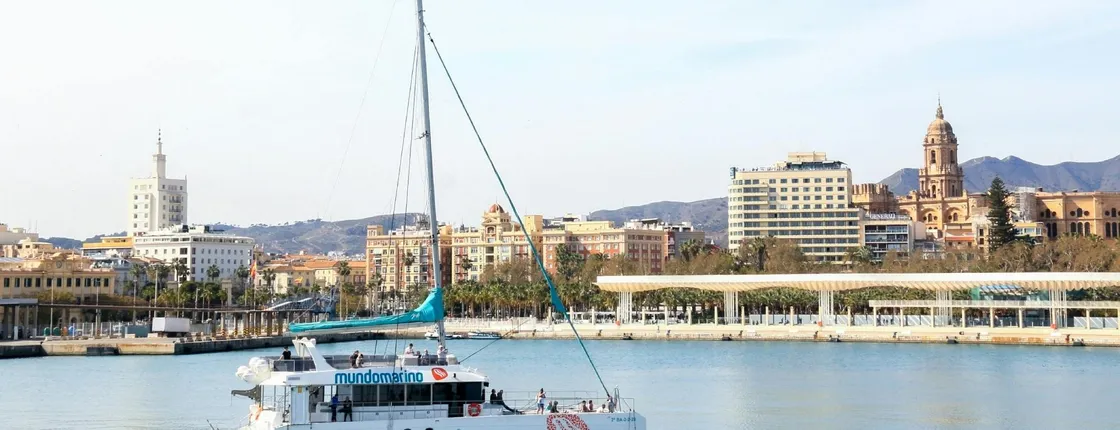 Catamaran cruise with lunch from Málaga