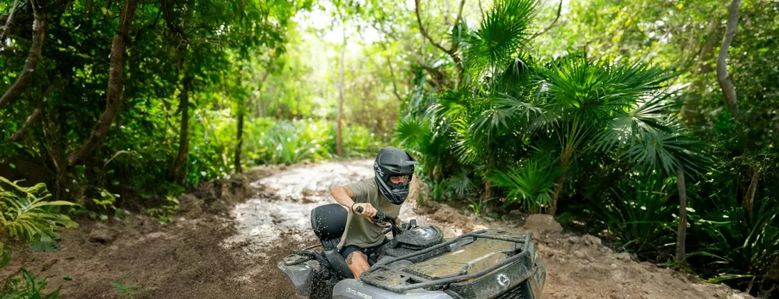 Full-day ATV and adventure park day in Mexico