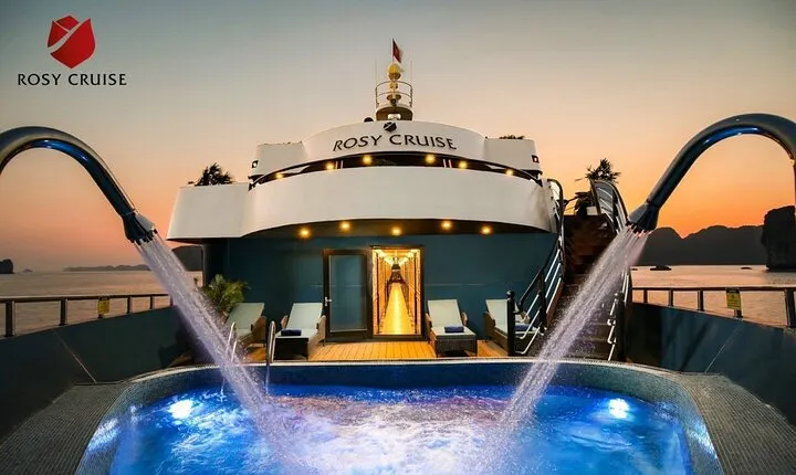 Rosy Cruise 3 Days Explore Halong Bay Lan Ha Bay Private Balcony