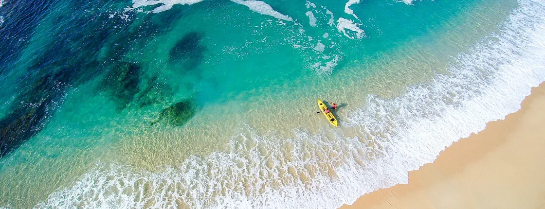 Santa Maria and Chileno bays kayak and snorkeling tour
